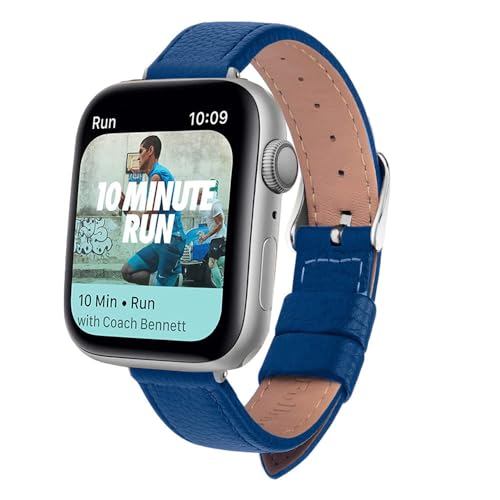 JZFOACHR Lederschlanker Uhrengurt Uhren Band 40mm 44 mm 38 mm 42 mm Serie For7 SE 6 5 4 3 2 1 Frauen Lederband von JZFOACHR