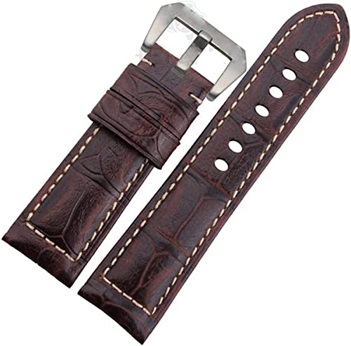 JZFOACHR Metal Watch Band, Leder -Ersatzband, Uhrenriemen, Armbandgurt für Männer und Frauen, S -Armband 24 -mm -Männer Lederband Massivstahl Metallnadelschnalle JZFOACHR Metal Watch Band, Leder -Ersatzband, Uhrenriemen, Armbandgurt für Männer und Frauen, S -Armband 24 -mm -Männer Lederband Massivstahl Metallnadelschnalle von JZFOACHR