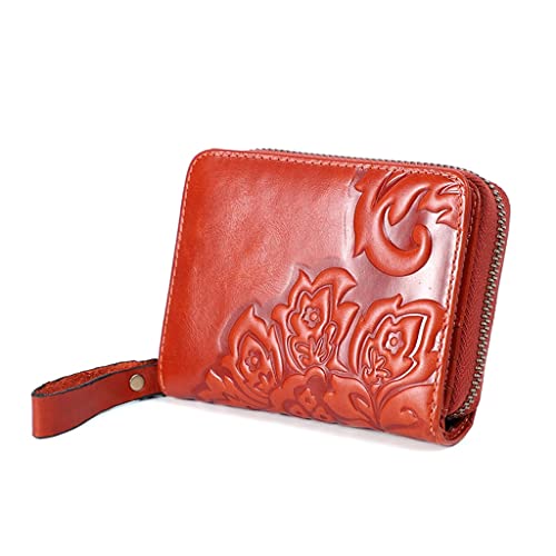 JZFOACHR Mode Frauen Brieftaschen Echtes Leder Reißverschluss weiblicher Kartenhalter Geldbeutel Brieftasche, Gepäck (e) von JZFOACHR