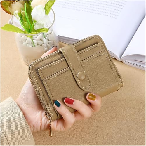 JZFOACHR PU Leder Frauen Brieftasche Multi-Card-Halter Geldbeutel große Kapazität Faltbare Kupplung Mode Hasp-Reißverschluss-Münzbörsen, Gepäck (a) von JZFOACHR