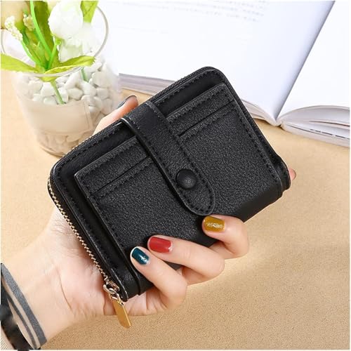 JZFOACHR PU Leder Frauen Brieftasche Multi-Card-Halter Geldbeutel große Kapazität Faltbare Kupplung Mode Hasp-Reißverschluss-Münzbörsen, Gepäck (a) von JZFOACHR