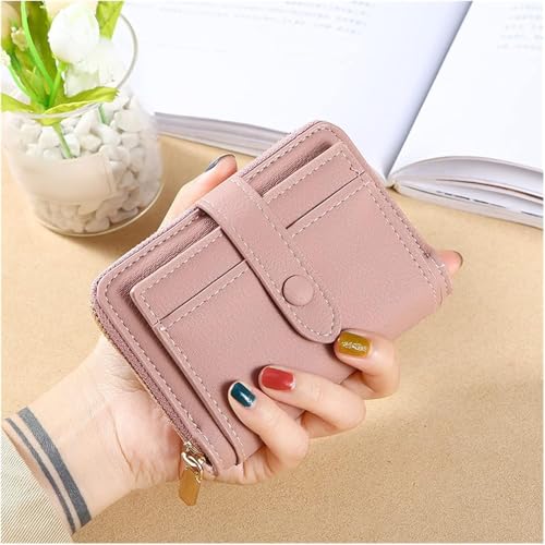 JZFOACHR PU Leder Frauen Brieftasche Multi-Card-Halter Geldbeutel große Kapazität Faltbare Kupplung Mode Hasp-Reißverschluss-Münzbörsen, Gepäck (a) von JZFOACHR