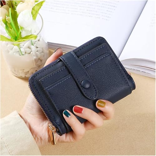 JZFOACHR PU Leder Frauen Brieftasche Multi-Card-Halter Geldbeutel große Kapazität Faltbare Kupplung Mode Hasp-Reißverschluss-Münzbörsen, Gepäck (a) von JZFOACHR