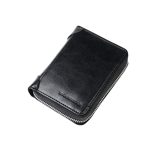 JZFOACHR Schlüsselhalter Brieftaschenkartenhalter-Führerschein EIN-zu-Eins-Kurzzip-Leder-Brieftasche von Herren , B-10.6 * 13,6 * 3.5 cm JZFOACHR Schlüsselhalter Brieftaschenkartenhalter-Führerschein EIN-zu-Eins-Kurzzip-Leder-Brieftasche von Herren , B-10.6 * 13,6 * 3.5 cm von JZFOACHR