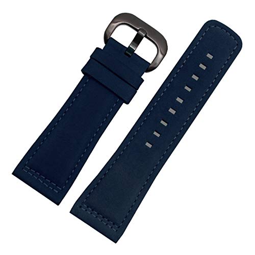 JZFOACHR Stilvolle und elegante Uhrengurte für Männer Frauen, Doppelschicht Cowhide Watchband -Armband Pin Schnalle Watch Armband Klassische Ersatzuhr Band von JZFOACHR