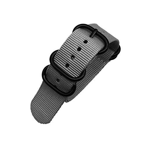 JZFOACHR Stilvolle und elegante Uhrengurte für Männer Frauen, Nylon Uhrenband einteiliger Riemen atmungsaktives Uhrengurt Ring Schnalle Watchband von JZFOACHR