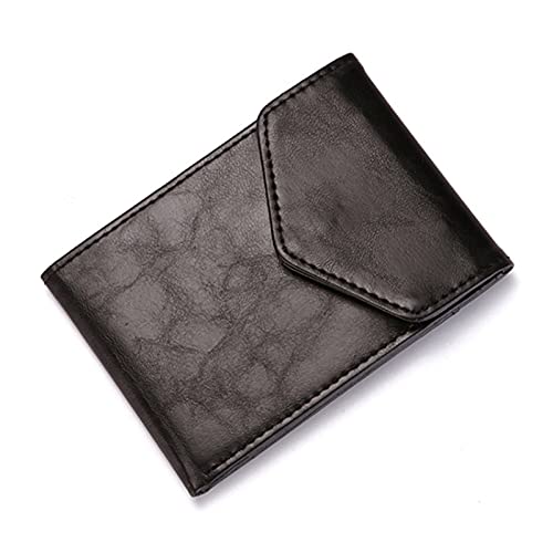 JZFOACHR Wallet Visitenkarte Kreditkartenpaket Streifen Buckle Bank Money Package Creative Herren Wallet (Farbe: Schwarz) von JZFOACHR