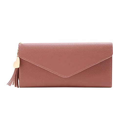 JZFOACHR Women Mode Long Quastel Wallets Bag Card Package Multi-Card-Halter-Münzbeutel Brieftasche nur für Karten (gelb, eine Größe), lila, eine Größe von JZFOACHR