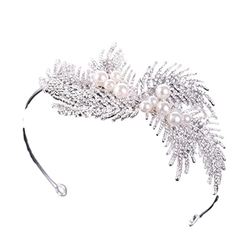 Krone für Hochzeitshaarverzierungen Brauttiaras mit Frauen Haarbändern Hochzeit Kronstirnband Strass von JZFOACHR