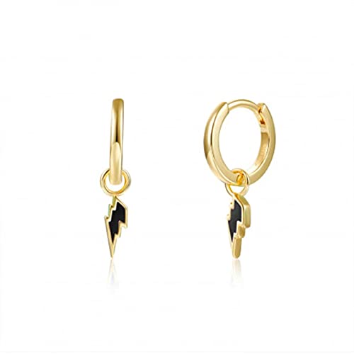 Lightning Hoop Ohrringe für Frauen durch Piercing Ohrring Schmuck 925 Lightning Hoop Ohrringe für Frauen durch Piercing Ohrring Schmuck 925 von JZFOACHR