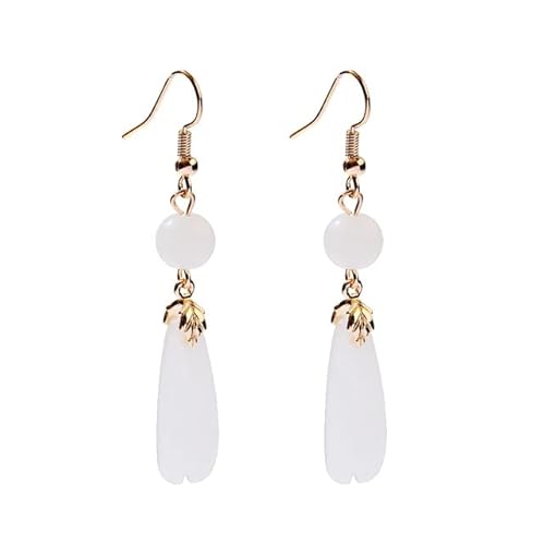 Ohrringe, Frauenohrringe, lange einfache Ohrring Hanfu Chinesische Vintage -Bolzen Ringe Ohrringe für Frauen Anhänger Schmuck Alte Naturstein Pendientes ungewöhnlich Ohrringe, Frauenohrringe, lange einfache Ohrring Hanfu Chinesische Vintage -Bolzen Ringe Ohrringe für Frauen Anhänger Schmuck Alte Naturstein Pendientes ungewöhnlich von JZFOACHR