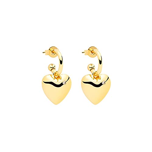 Personalisierte herzförmige Zirkon-Anhängerpendellöte Ohrringe Frauen Schmuck Pendientes von JZFOACHR