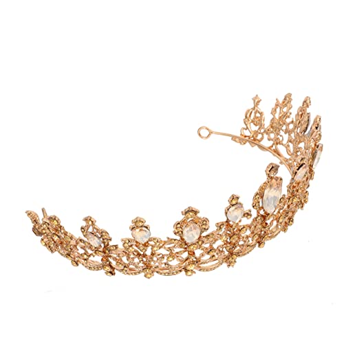 Strasskronen -Prom -Kronen Braut Stirnband Strücksteine Prom Tiaras für Braut Hochzeit Kopfstück für Braut Legierungskronen -Festzug Tiara Bridal Strass Crown Legierung von JZFOACHR