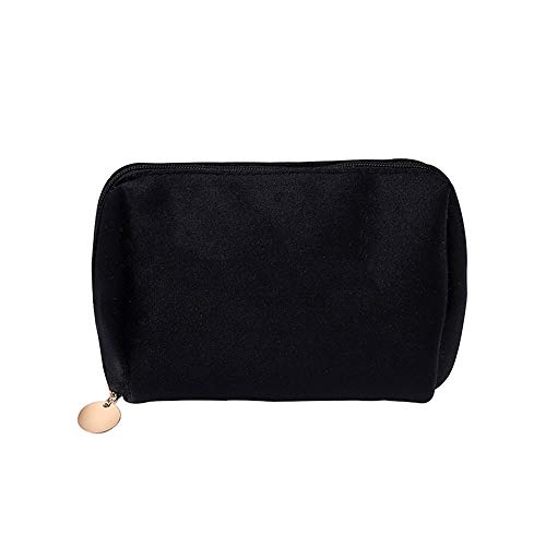 Toilettenbeutel 1 PC Frauen Reißverschluss Samt Make -up -Tasche Fahrt Großer Kosmetikbeutel Feste weibliche Make -up -Beutel (grün) von JZFOACHR