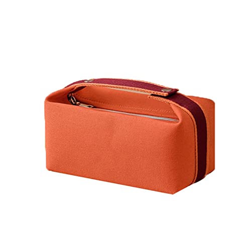Toilettenbeutel 1PC Frauenkosmetikbeutel tragbarer Kapazität Aufbewahrungsbeutel wasserdichtes Leinwand Kosmetikbeutel Kosmetikbeutel von JZFOACHR