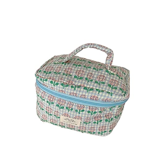 Toilettenbeutel Make -up -Beutel Blumenkosmetische Taschen für Mädchen tragbare Make -up -Kapazität Reise Handtasche Multifunktion Wash Beauty Beutel von JZFOACHR