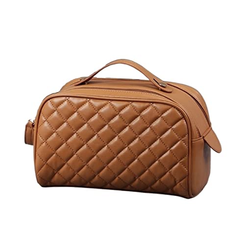 Toilettenbeutel tragbarer Reisen -Toiletten -Make -up -Beutel Multifunktionen Kosmetikorganisator großer Kapazität Kosmetischer Tasche für Frauen Mädchen (braun) von JZFOACHR
