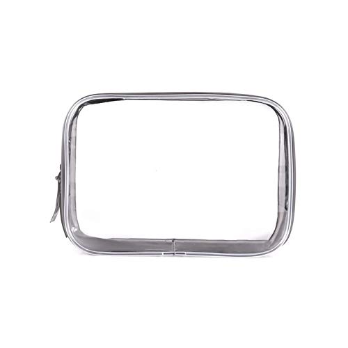 Toilettenbeutel transparente PVC -Aufbewahrungsbeutel Reisen Organizer klarer Make -up -Beutel Kosmetikbeutel Schönheit Hülle Toilettenbeutel Waschbeutel. (Größe S) von JZFOACHR