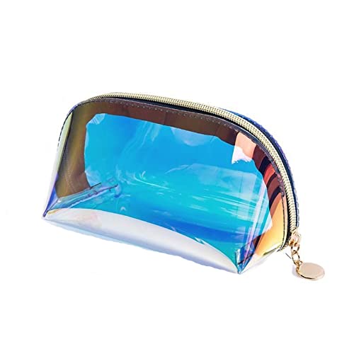 Toilettenbeutel transparenter Kosmetikbeutel PVC Toil Make -up -Beutel Organizer Frauenfisch -Reißverschluss Make -up Beauty Case (schwarz) von JZFOACHR