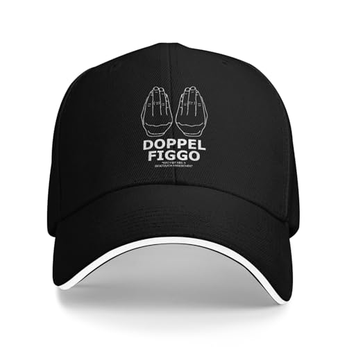 Doppel Figgo Ficko gesetzlich abgesichert Baseball Cap Stylish Men Adult Hip Hop Hüte Sonnenblende Outdoor Sport Baseball Caps von JZGESOM