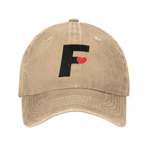 JZGESOM Fresh Love F Baseballmützen Retro Distressed Denim Washed Sturniolo Drillinge Snapback Hut Unisex Outdoor Sommer Geschenk Hüte Kappe von JZGESOM