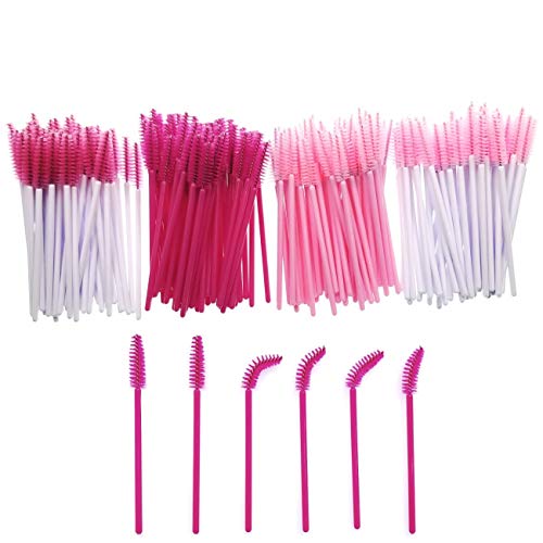 JZK 200x Kunststoff Einweg Wimpern Bürste Wimpernbürsten Set wimpernbürstchen Mascara Bürste Mascara Wand Applicator für Augenwimper Extension von JZK