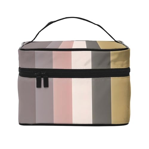 JZQZH Eine warme und rustikale Farbgestaltung, tragbare Kosmetiktasche, personalisierter Aufbewahrungs-Organizer für Reisen, Camping, Hotels und Fernreisen von JZQZH