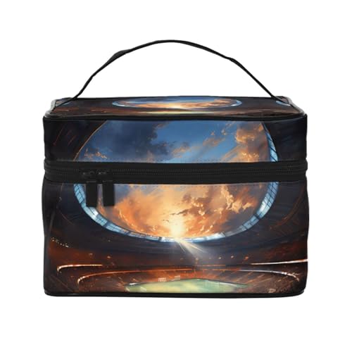 JZQZH Wunderbare tragbare Kosmetiktasche für Fußballspiele, personalisierter Aufbewahrungs-Organizer für Reisen, Camping, Hotels und lange Reisen von JZQZH