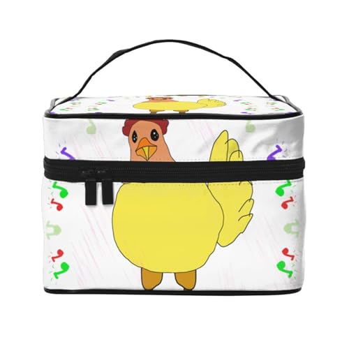 JZQZH singing hen tragbare Kosmetiktasche, personalisierter Aufbewahrungs-Organizer für Reisen, Camping, Hotels und lange Reisen von JZQZH