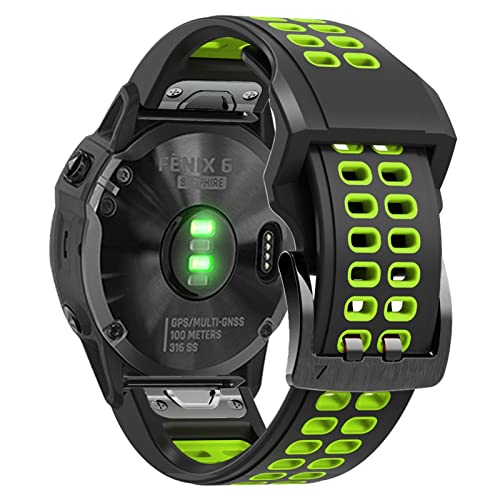 22mm 26mm Quickfit Watch Strap für Phönix 7 Phönix 6 7x 5 5 Plus Forerunner 935 945 Schnellveröffentlichung Silikon Watch Armband, For Fenix 7, A von JZWCHQ