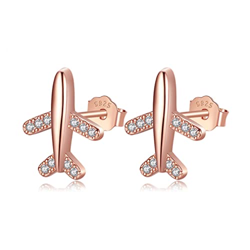 925 solide echte Sterling süße Flugzeugohrringe Geschenk für Frauen Lady Schmuck 925 solide echte Sterling süße Flugzeugohrringe Geschenk für Frauen Lady Schmuck von JZWCHQ