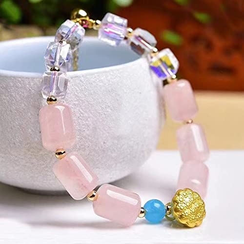 Charm Armband Natural Rosenquarz Armband Lotus Anhänger Lucky Charm Armband für Frauen Multi -Edelstein -Kristallarmband Feng Shui Vermögensarmband Amulett Reiki Chakra Kristallperlen Armband (Farbe: Charm Armband Natural Rosenquarz Armband Lotus Anhänger Lucky Charm Armband für Frauen Multi -Edelstein -Kristallarmband Feng Shui Vermögensarmband Amulett Reiki Chakra Kristallperlen Armband (Farbe: von JZWCHQ