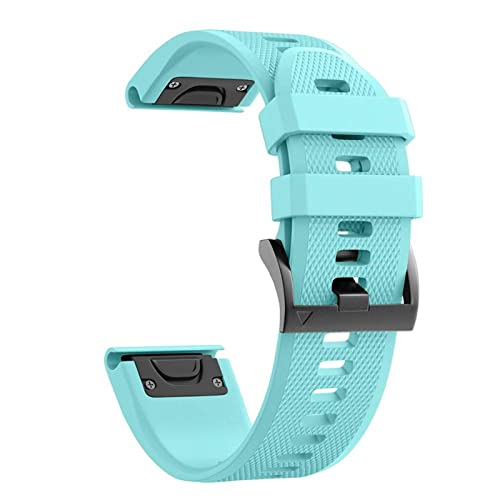 JZWCHQ 22 x 26 mm Silikon-Ersatz-Smartwatch-Armband für Fenix 6 6S 6X Pro 5 5X Plus 3 3 HR Forerunner 935 Armband-Zubehör, 26mm Fenix 6X 6XPro, A von JZWCHQ
