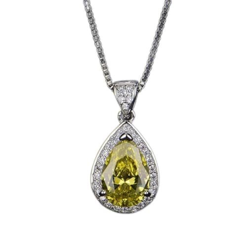 JZWCHQ 925 Sterling Silver Water Drop Pink Spinel Topaz Edelstein Anhänger Halskette für Frauen Schmuck Hochzeit Geschenk JZWCHQ 925 Sterling Silver Water Drop Pink Spinel Topaz Edelstein Anhänger Halskette für Frauen Schmuck Hochzeit Geschenk von JZWCHQ