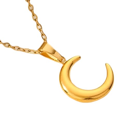 JZWCHQ Accessoires Halskette für Frauen, klassischer Sternhändler Halskette Schmuck, Sonne und Mond Halskette, Halskette Sonne und Mond von JZWCHQ