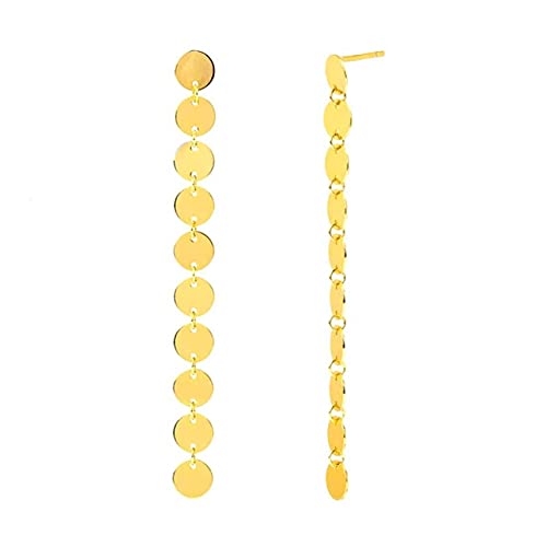 JZWCHQ Anhängerkette Tassel Semicircle Drop -Ohrringe für Frauen durchdringende Ohrringschmuck Pendientes von JZWCHQ