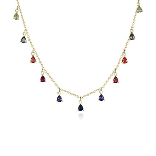 JZWCHQ Buntes Quasten Wasser Zirkon Halskette Schlüsselbein Kette für Frauen Schmuck in China hergestellt JZWCHQ Buntes Quasten Wasser Zirkon Halskette Schlüsselbein Kette für Frauen Schmuck in China hergestellt von JZWCHQ