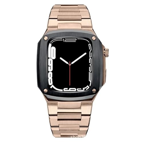 JZWCHQ Edelstahl -Wachkoffer Armband Set ， für Band 44 mm 40 mm 2 3 4 5 6 Se 7 8 9 Serie Uhren -Upgrade -Schutz Kit von JZWCHQ