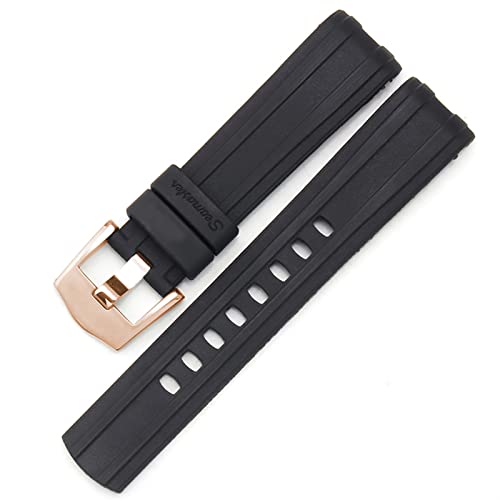 JZWCHQ Für Omega Watch Band Seamaster 007 Planet Ozean AT150 Pin Schnalle Silicon Watch Gurt Accessoires Gummi -Uhren -Armband von JZWCHQ
