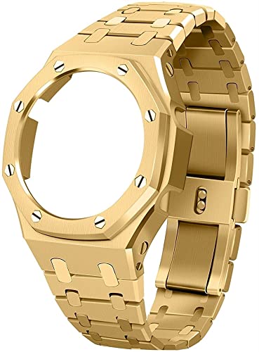 JZWCHQ GA2100 Metal Watch Band-Gurt-Gurt-Ersatzzubehör kompatibel mit GA-2100/GA-2111-Uhren für Männer von JZWCHQ
