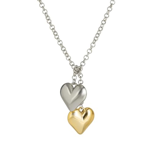 JZWCHQ Halskette Anhänger Kette Herren Damen Schmuck Herz Anhänger Halskette Damen von JZWCHQ