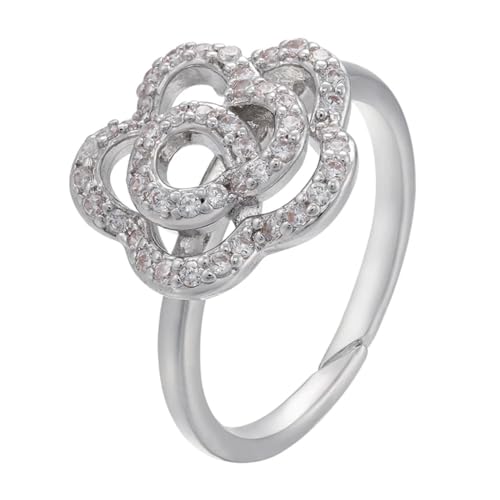 JZWCHQ Halskette Anhänger Kette Männer Frauen Schmuck 1 Stück Goldfarbe Ringe Trendkristall für Modeschmuckparty von JZWCHQ