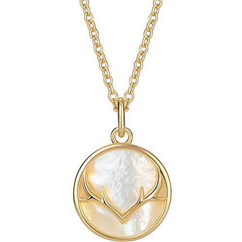 JZWCHQ Halskette Silber Schüssel Silber Halskette Frauen einfache Anhänger Krallen Kette Herbst- und Wintertemperament hoher Sinn Halskette Trend Frauen Halskette von JZWCHQ