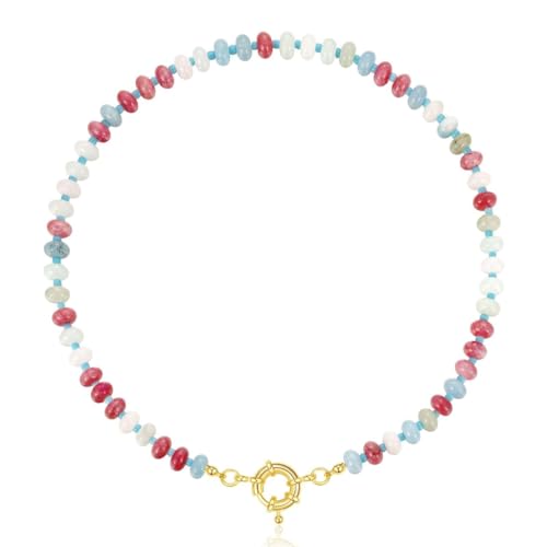 JZWCHQ Halskette für Frauen trendy Schmuck Zierkette Halskette Anhänger Halskette Bunte Perlen Halskette Multifirtional Mode Schmuck Steinperlen Halsketten JZWCHQ Halskette für Frauen trendy Schmuck Zierkette Halskette Anhänger Halskette Bunte Perlen Halskette Multifirtional Mode Schmuck Steinperlen Halsketten von JZWCHQ