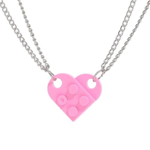 JZWCHQ Halskette mit Anhänger für Männer und Frauen, Schmuck, Herz, Halskette für Damen, One Size, A von JZWCHQ