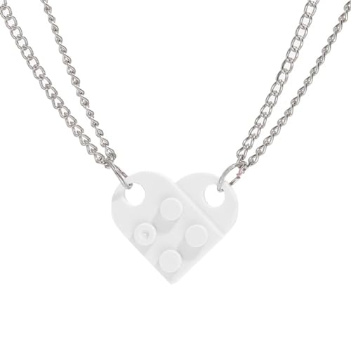 JZWCHQ Halskette mit Anhänger für Männer und Frauen, Schmuck, Herz, Halskette für Damen, One Size, A von JZWCHQ