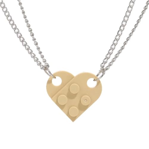 JZWCHQ Halskette mit Anhänger für Männer und Frauen, Schmuck, Herz, Halskette für Damen, One Size, A von JZWCHQ