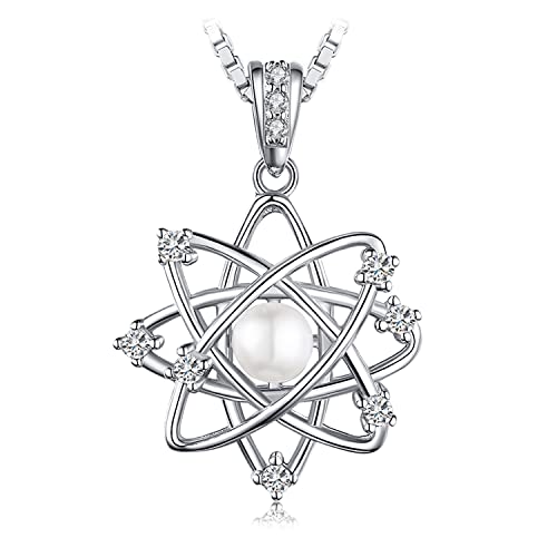 JZWCHQ Halsketten für Frauen, simulierte Schale Perle 925 Silber Anhänger Halskette für Frauen Gelbgold Roségold ohne Kette von JZWCHQ