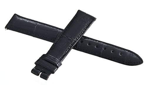 JZWCHQ Locman Damen 16mm schwarzer Alligator Leder Uhren Bandgurt von JZWCHQ