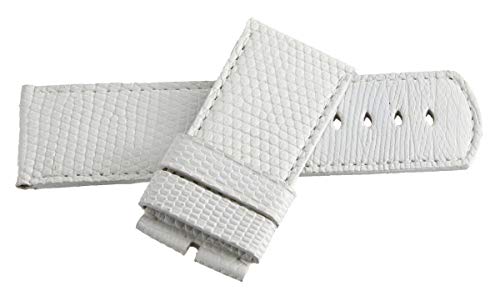 JZWCHQ Locman Herren 31mm weißer Alligator Leder Uhren Bandgurt JZWCHQ Locman Herren 31mm weißer Alligator Leder Uhren Bandgurt von JZWCHQ